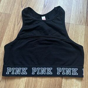 PINK High-neck Keyhole Bralette